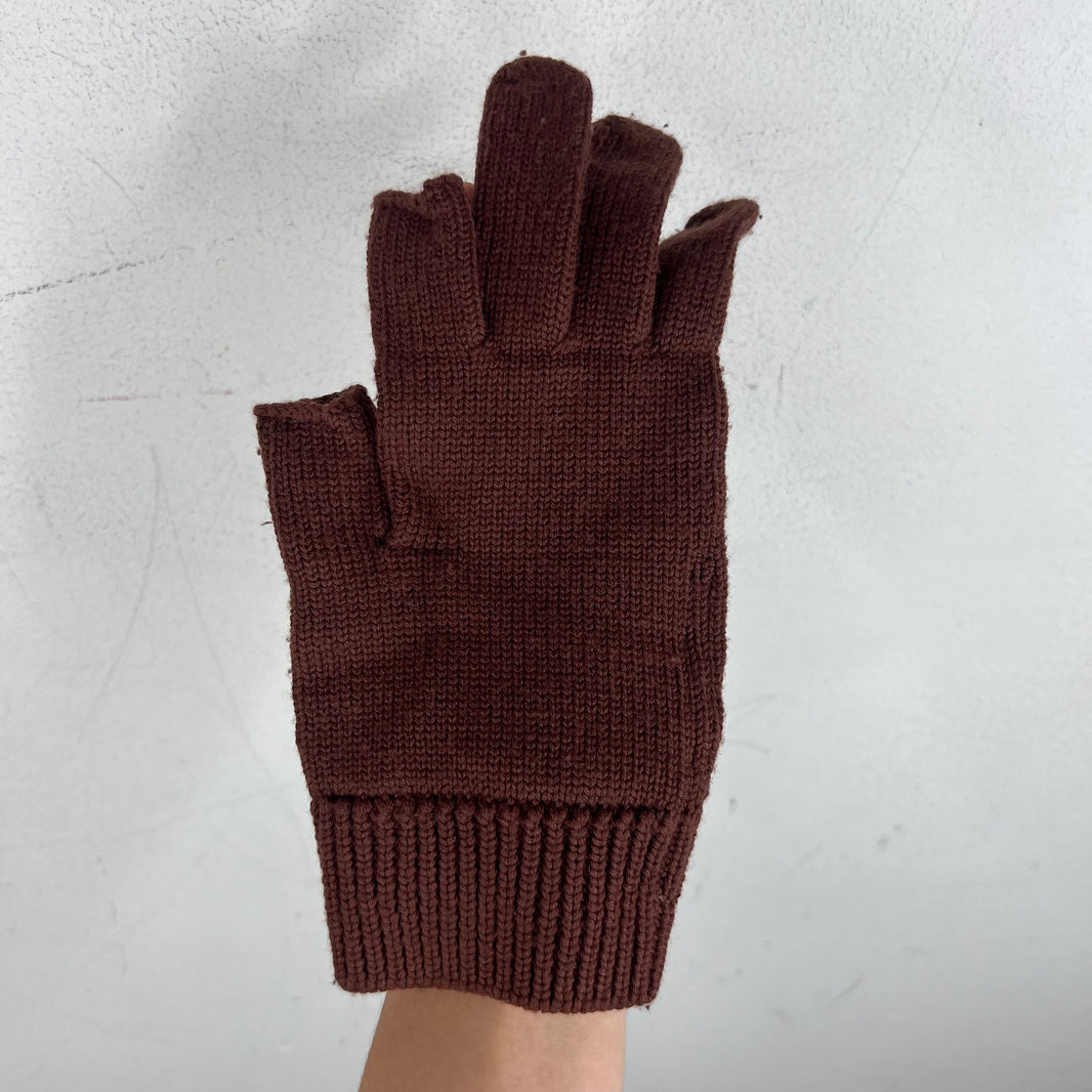 Rick Owens Touchscreen Wool Knit Gloves