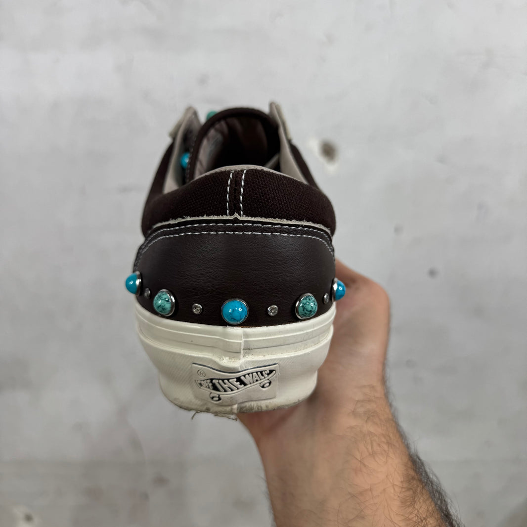 Vans Brown Leather Gemstone Old Skools