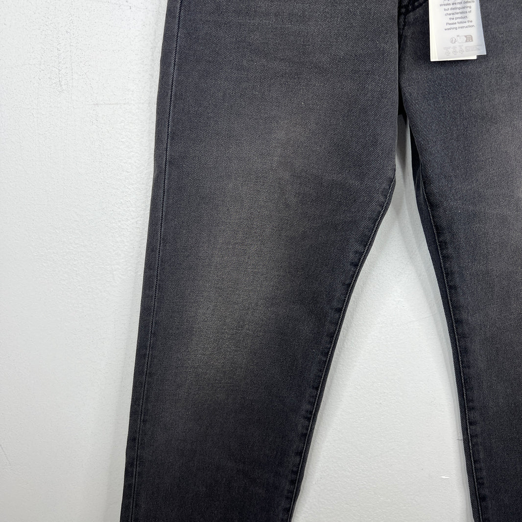 424 Black Straight Leg Denim Jeans