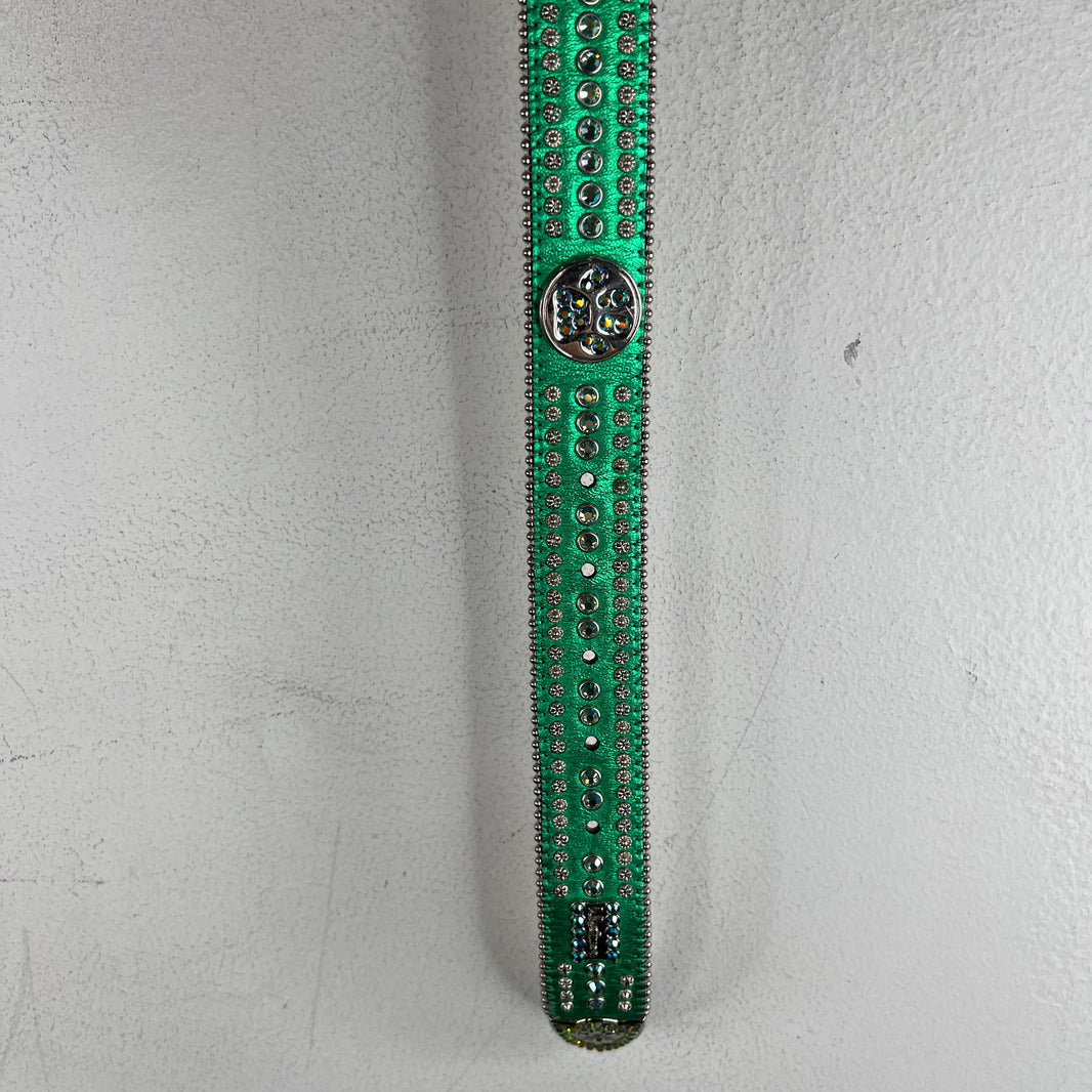 BB Simon Green Paw Print Belt