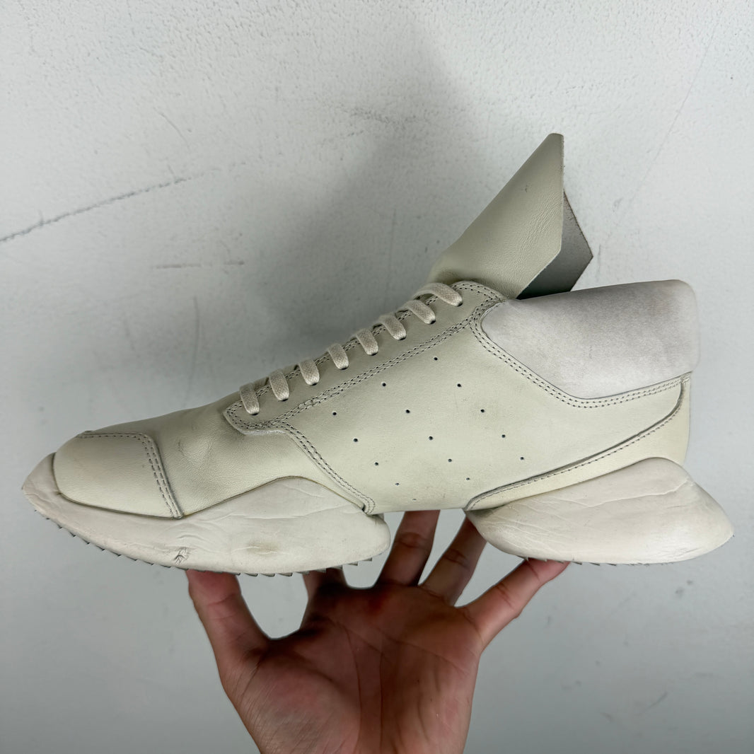 Rick Owens Adidas White Runner Sneakers