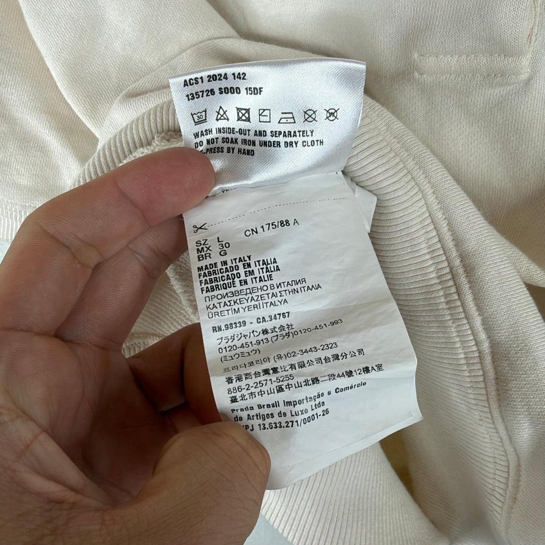 Prada Cropped Logo Polo Shirt