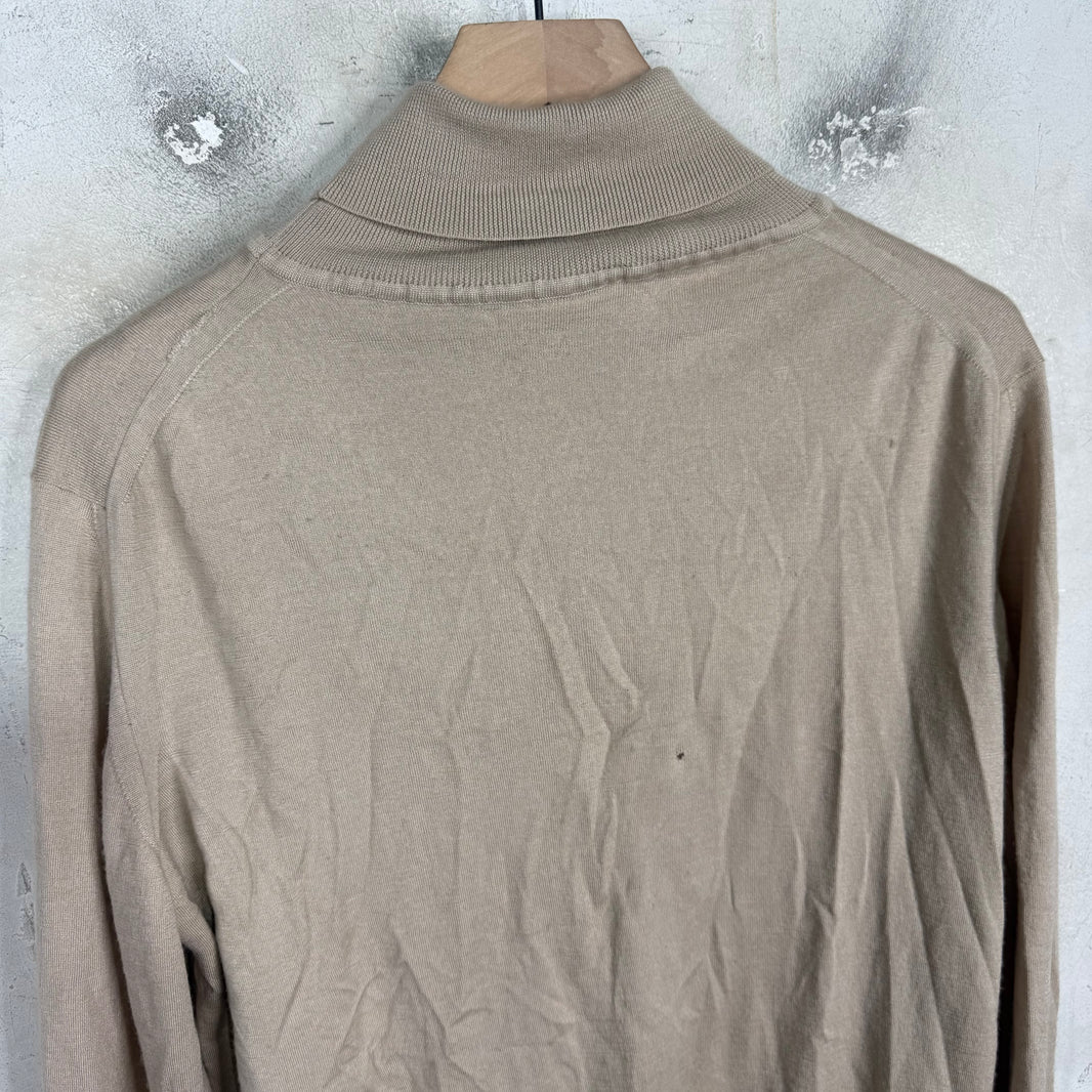 Brioni Beige Turtleneck Light Knit