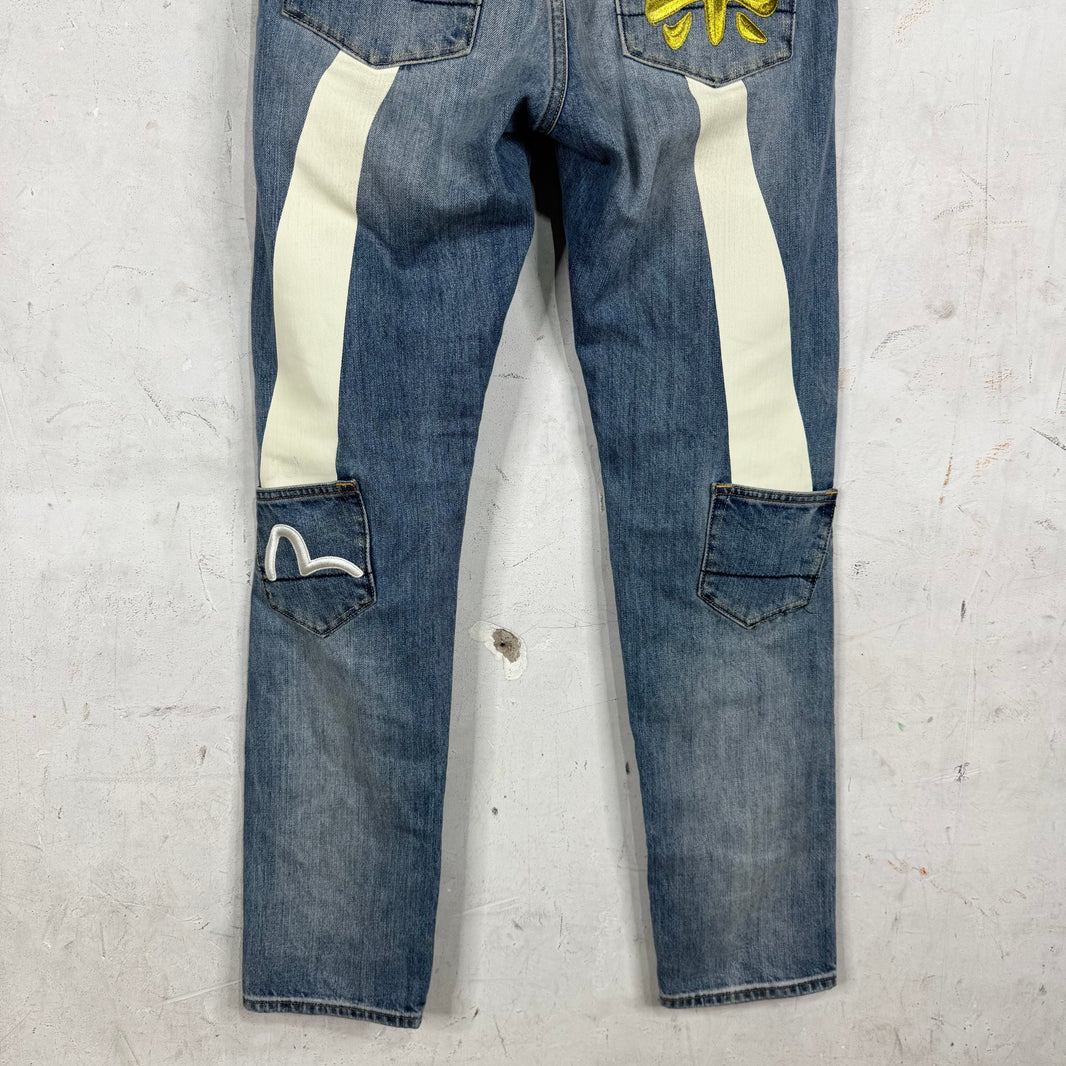 Evisu White Seagull Jeans