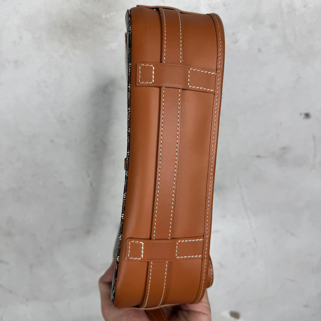 Goyard Brown Belvedere MM Messenger Bag