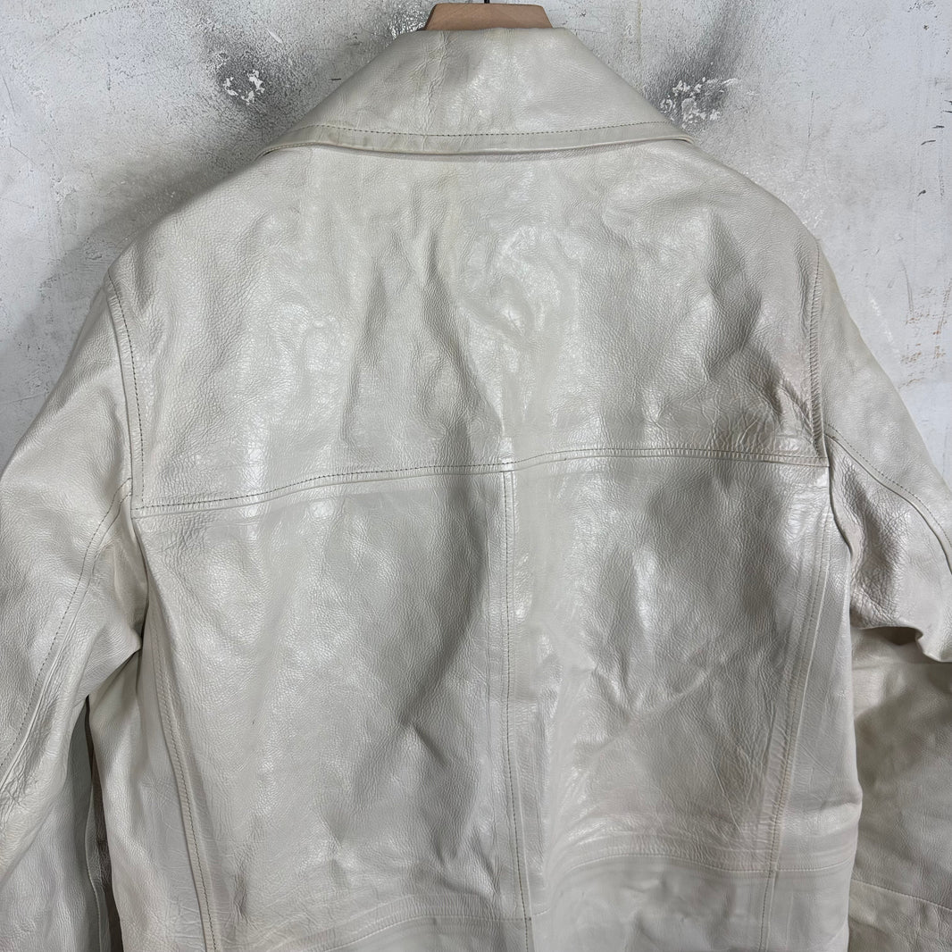 Calvin Klein 205W39NYC Sample Runway Leather Coat