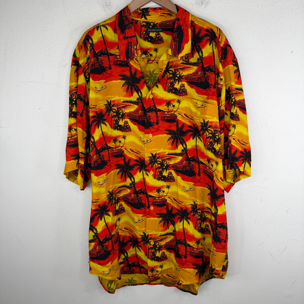 Balenciaga Hawaiian Button Up Shirt