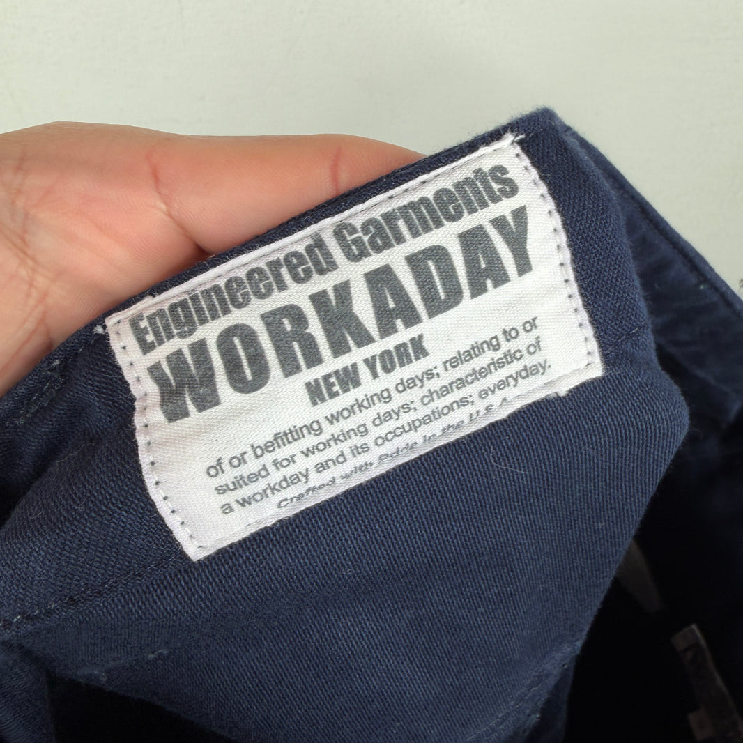 Engineered Garments Navy Button Strap Fatigue Pants