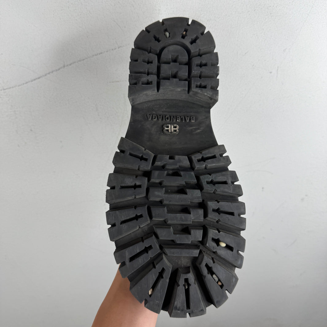 Balenciaga Black Tractor Derbies