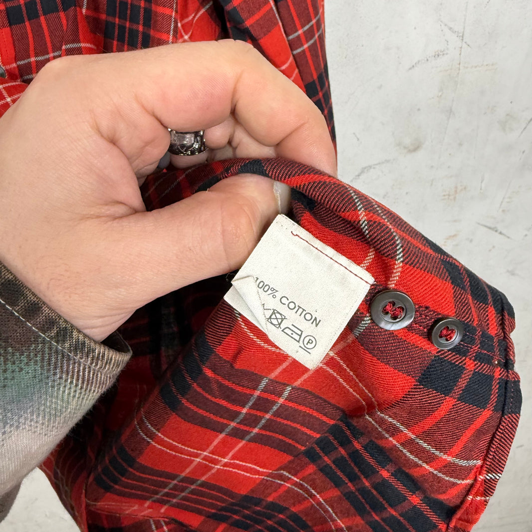 Dries Van Noten Red Plaid Flannel