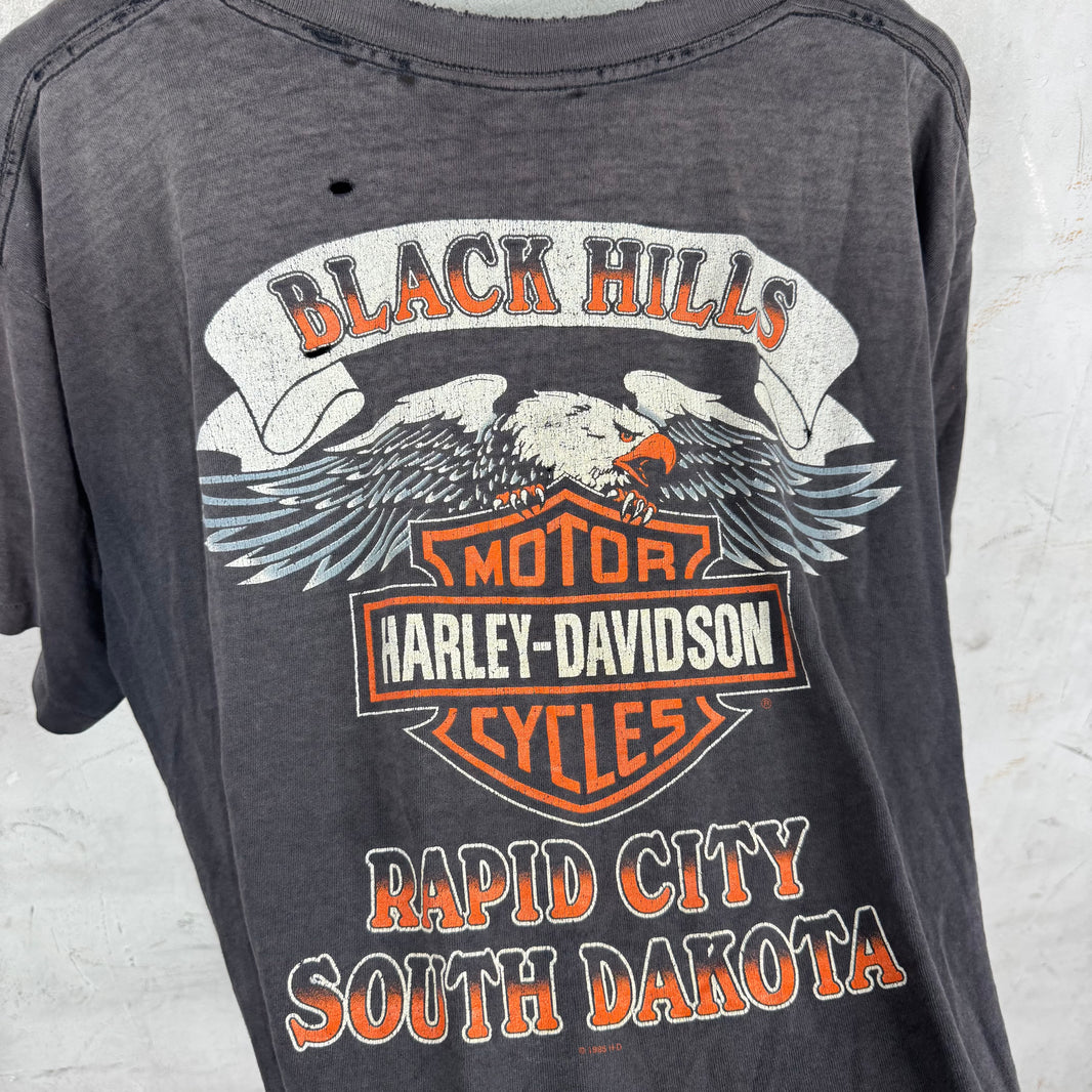 Vintage Harley Davidson Smoked Emblem T-Shirt