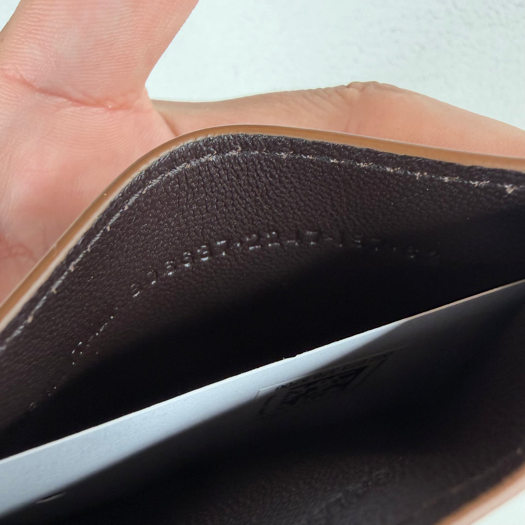 Balenciaga Brown Suede Card Holder