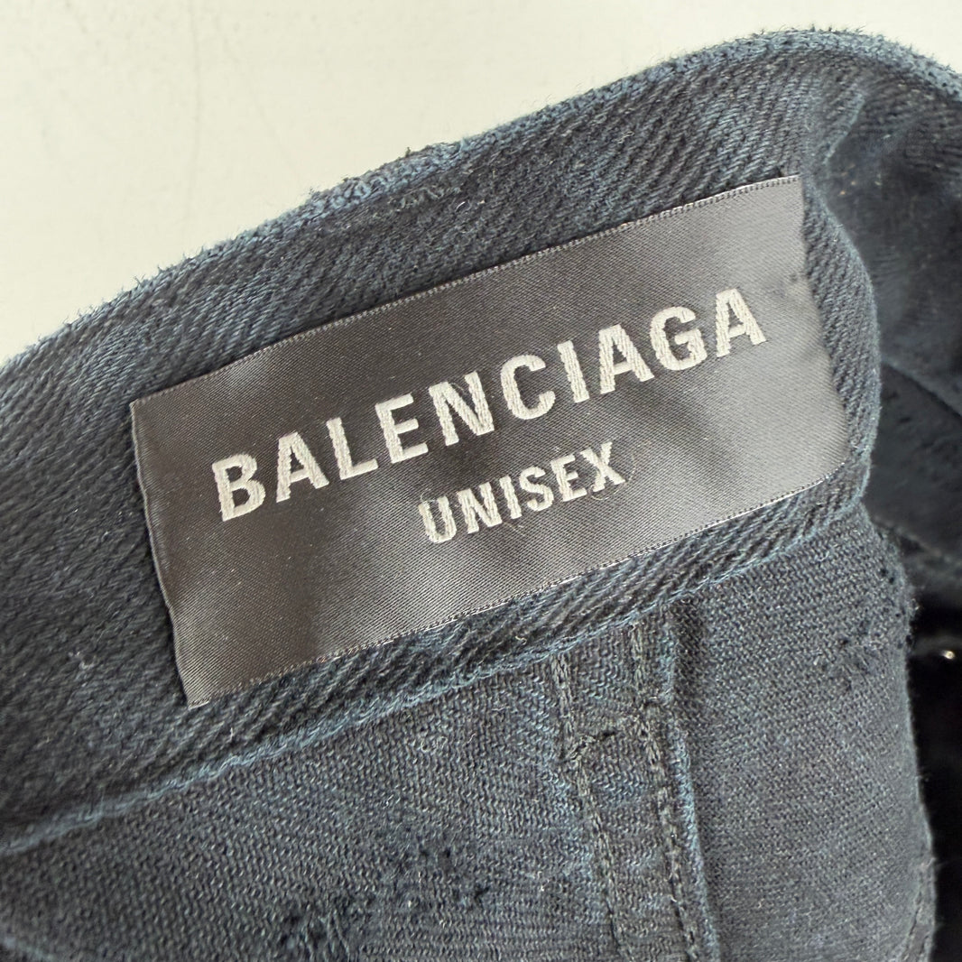 Balenciaga Mud Show Ripped Jeans