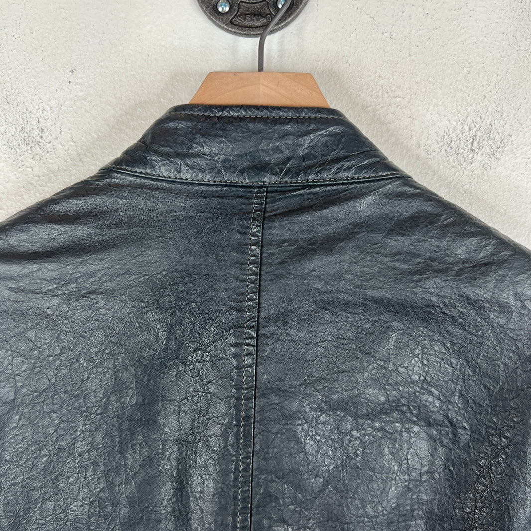 Margiela 5 Zip Leather Jacket