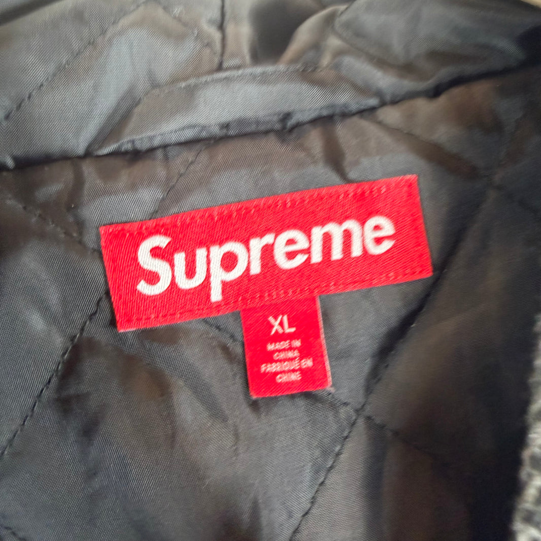 Supreme Woven Stripe Zip-Up Hoodie
