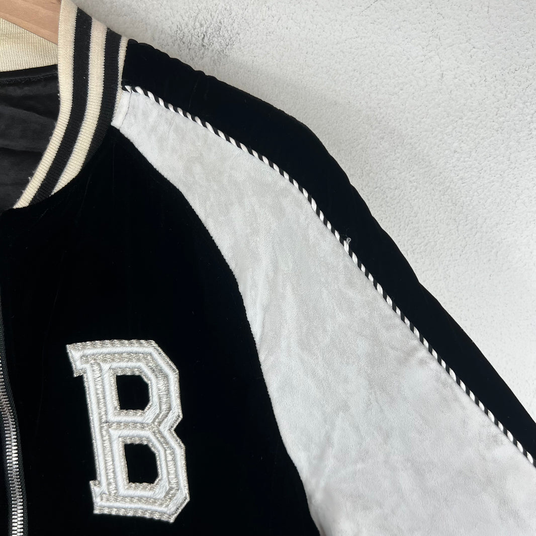 Balmain Crest Velour Teddy Jacket