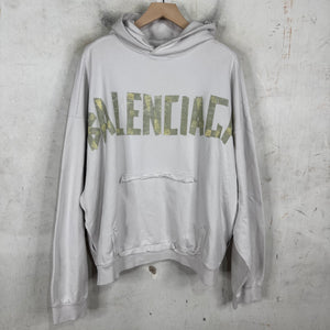Balenciaga White Tape Hoodie