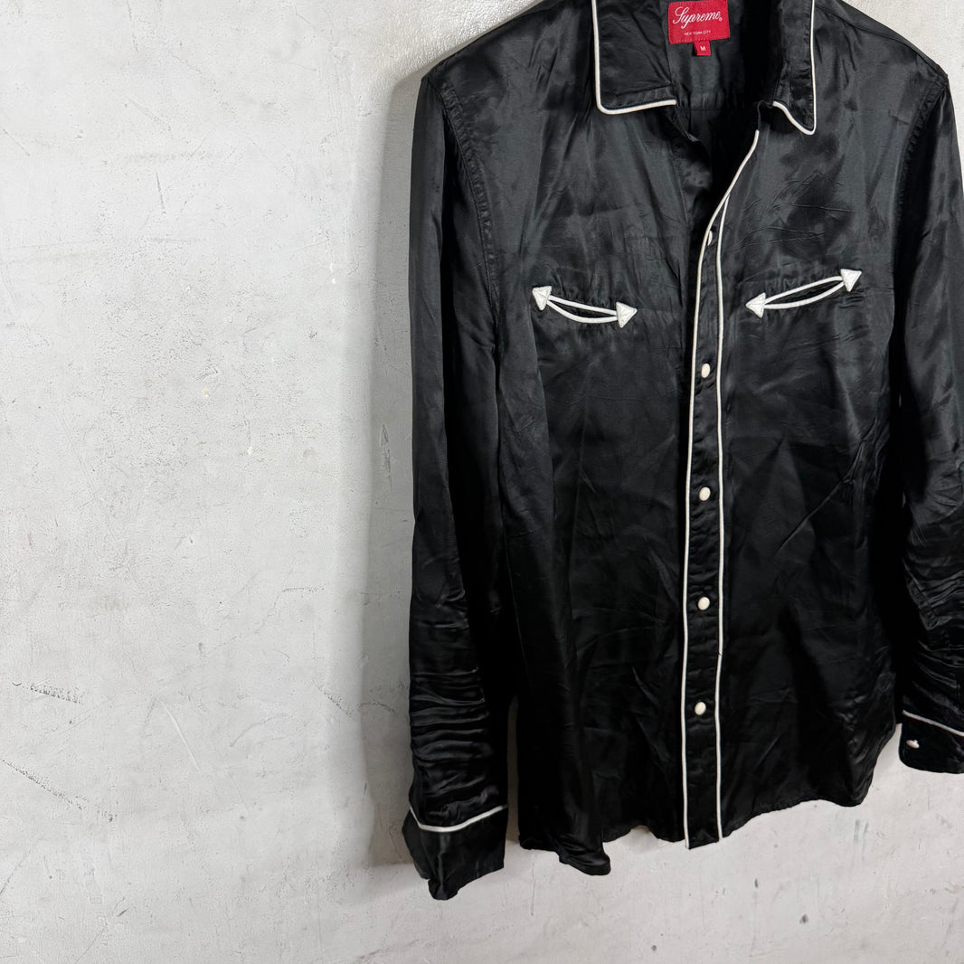 Supreme Silk Western Shirt Black