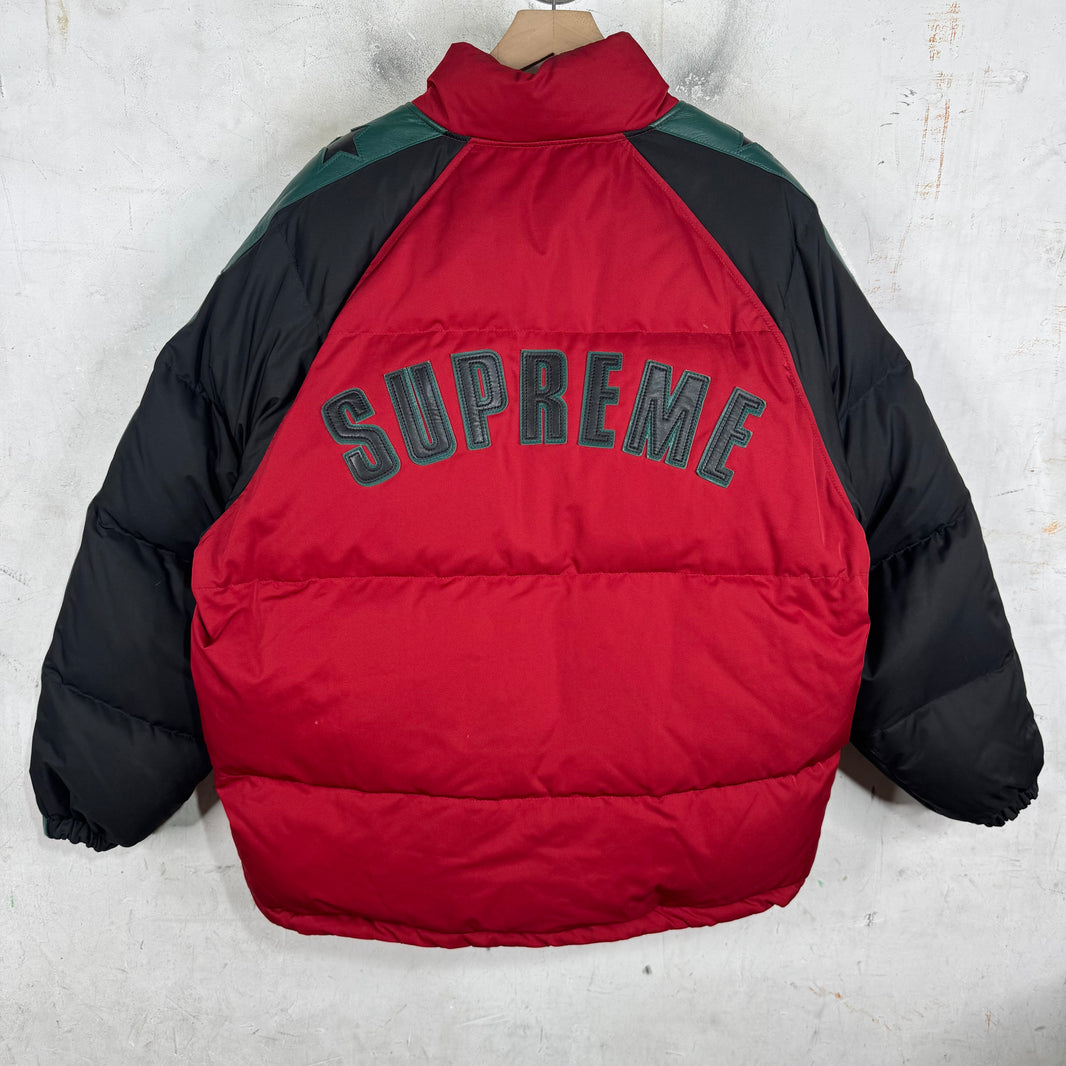 Supreme Nylon Leather Trimmed Star Puffer