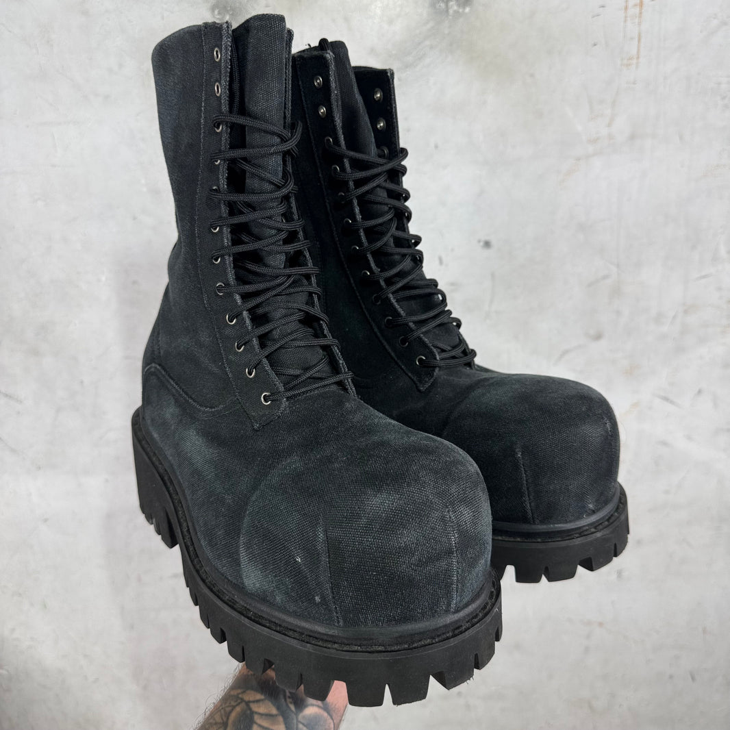 Balenciaga Canvas Stomper Booties