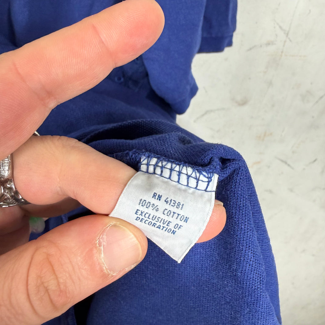 Ralph Lauren Blue White Big Horse S/S Polo