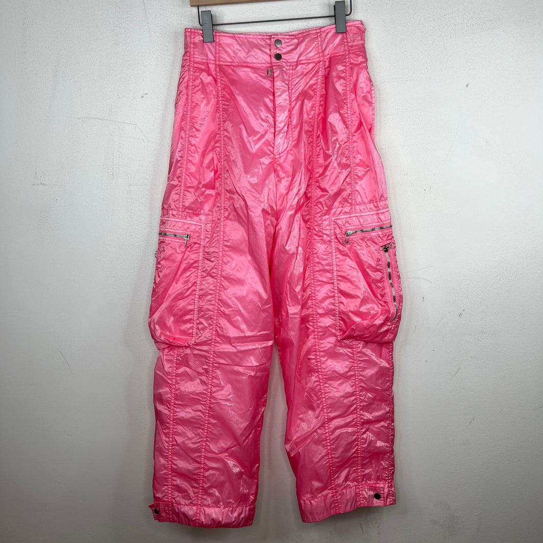Bottega Veneta Pink Nylon Cargo Pants