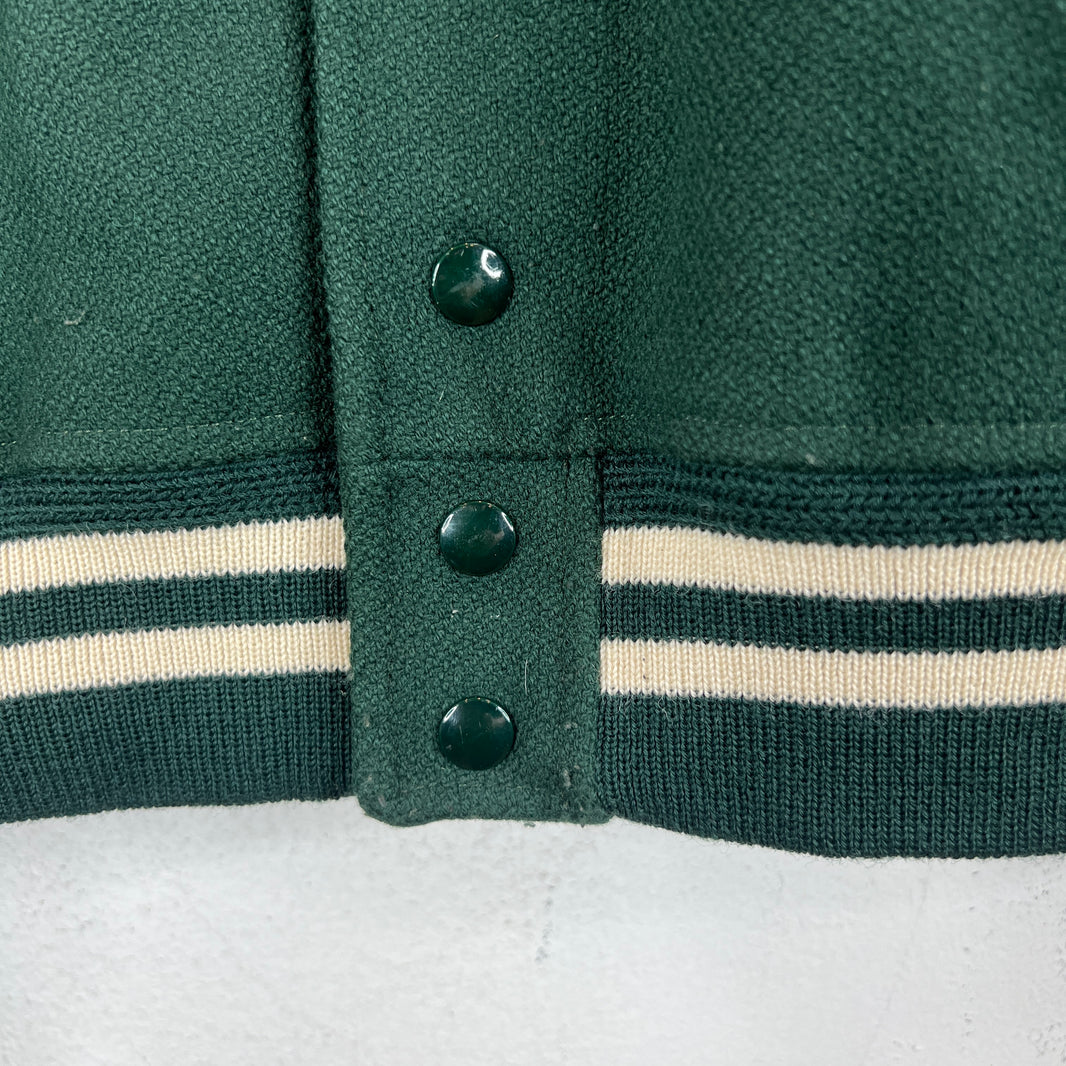 Saint Laurent Forest Green Teddy Jacket