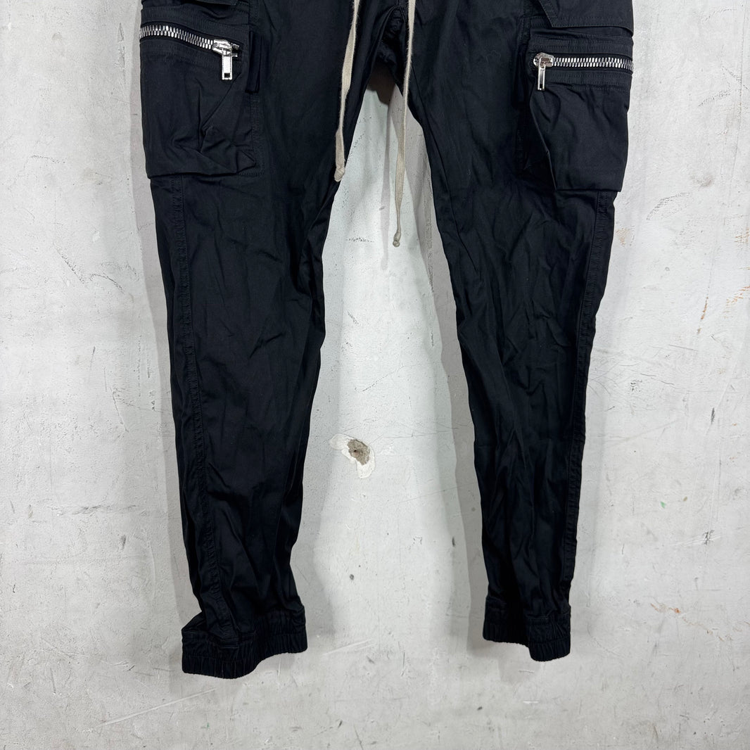 Rick Owens Canvas Zippered Jogger Pants