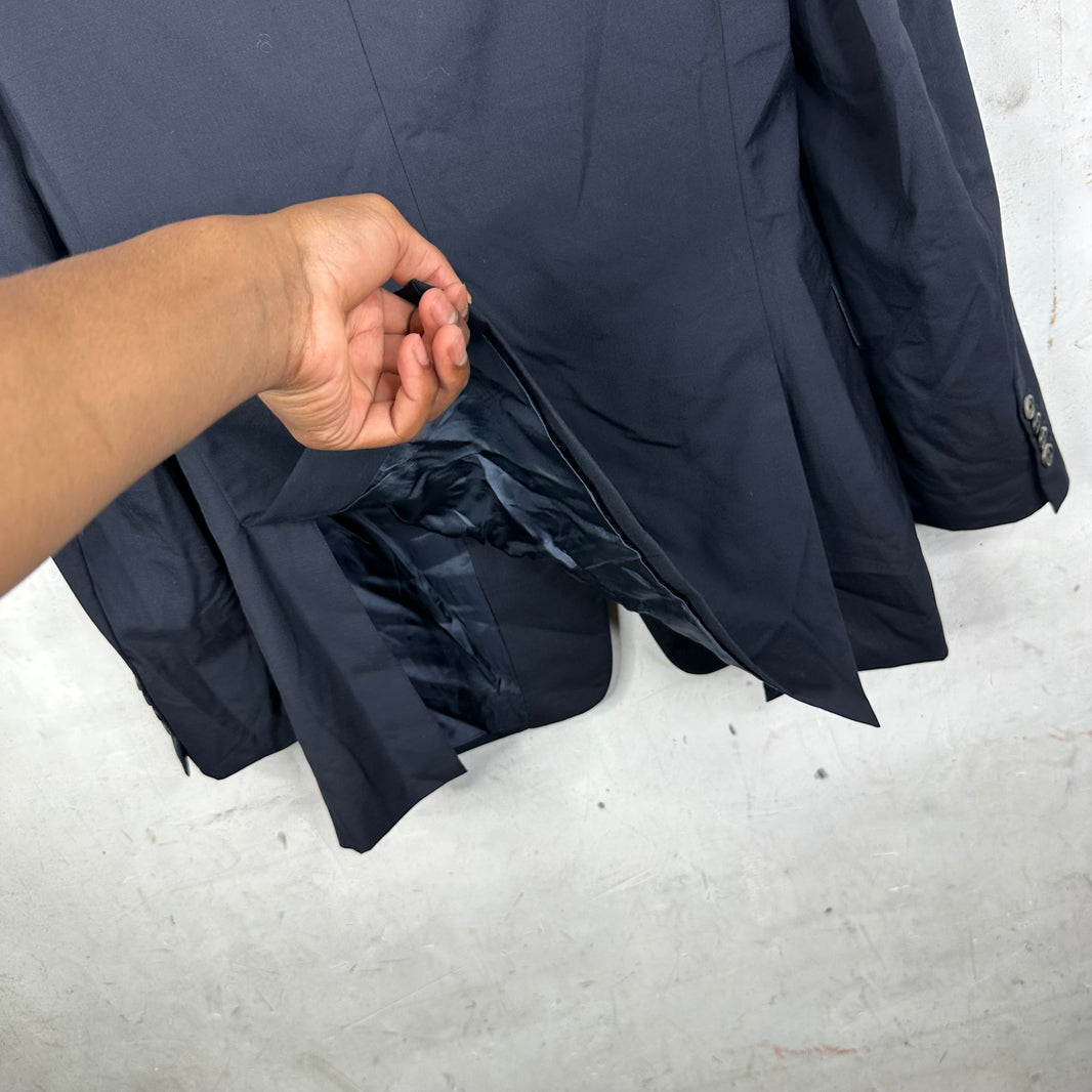Prada Navy Square Vented Blazer
