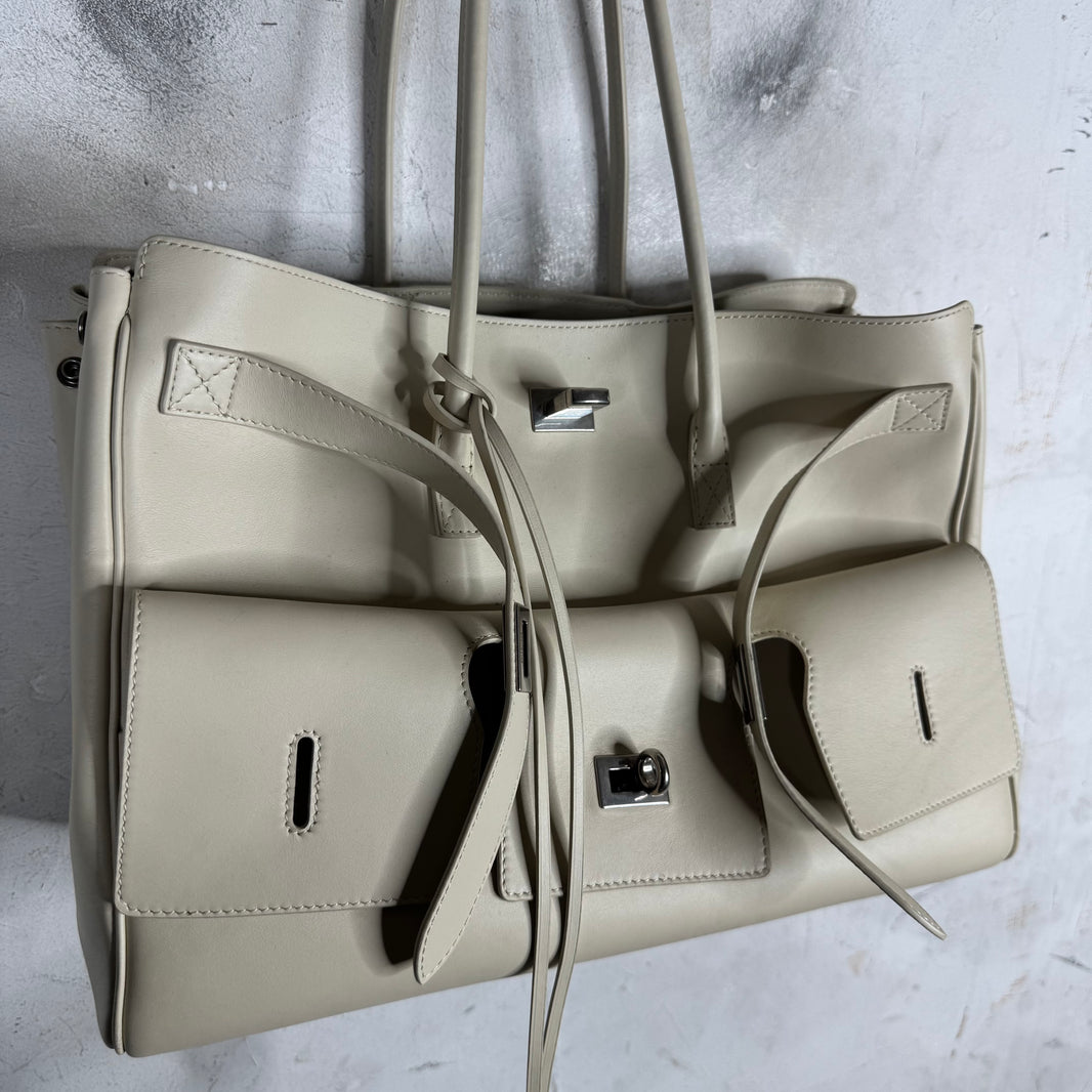 Balenciaga Beige Medium Bel Air Bag