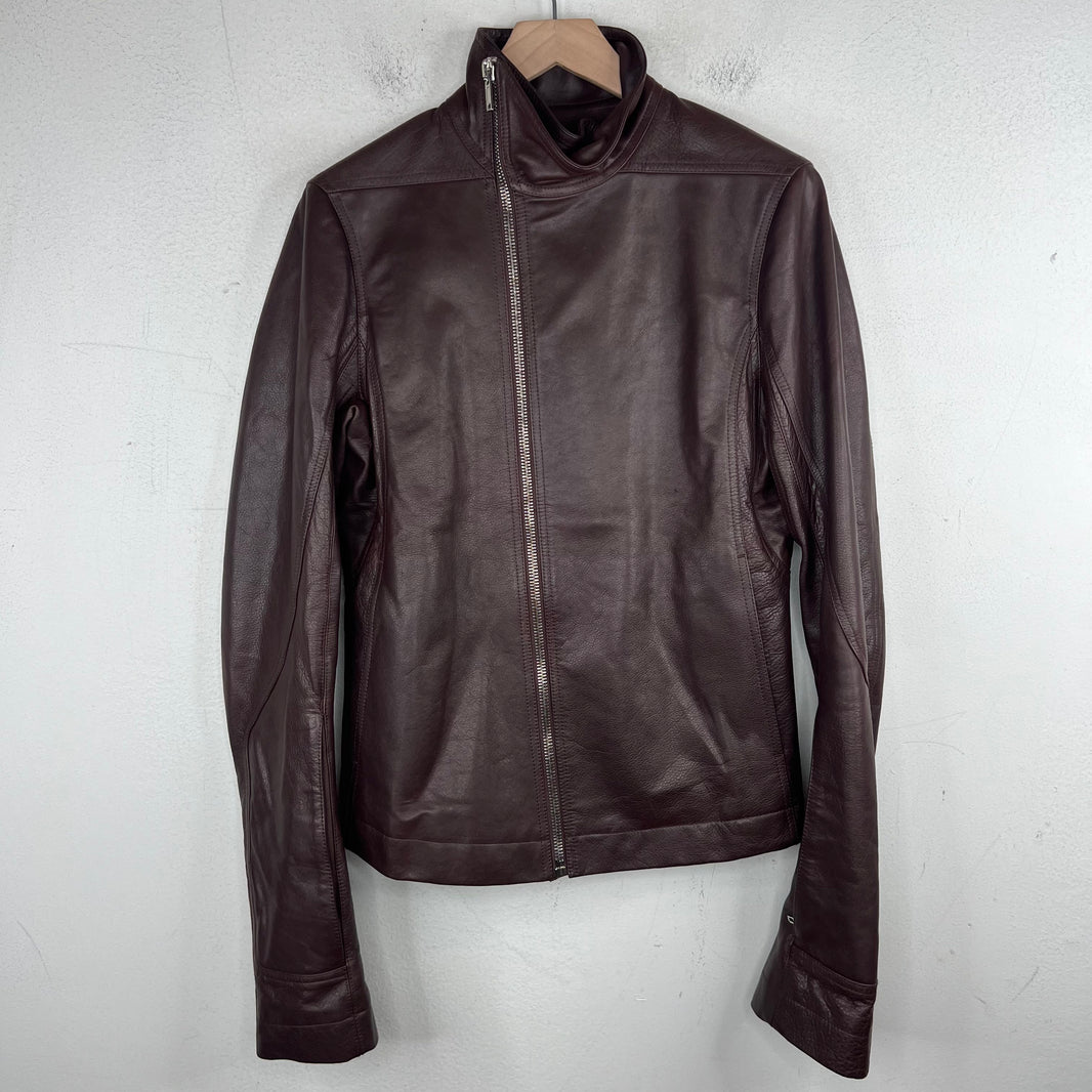 Rick Owens Raisin Leather Molino Jacket