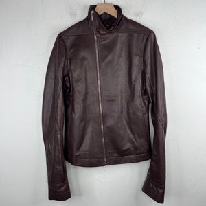 Rick Owens Raisin Leather Molino Jacket