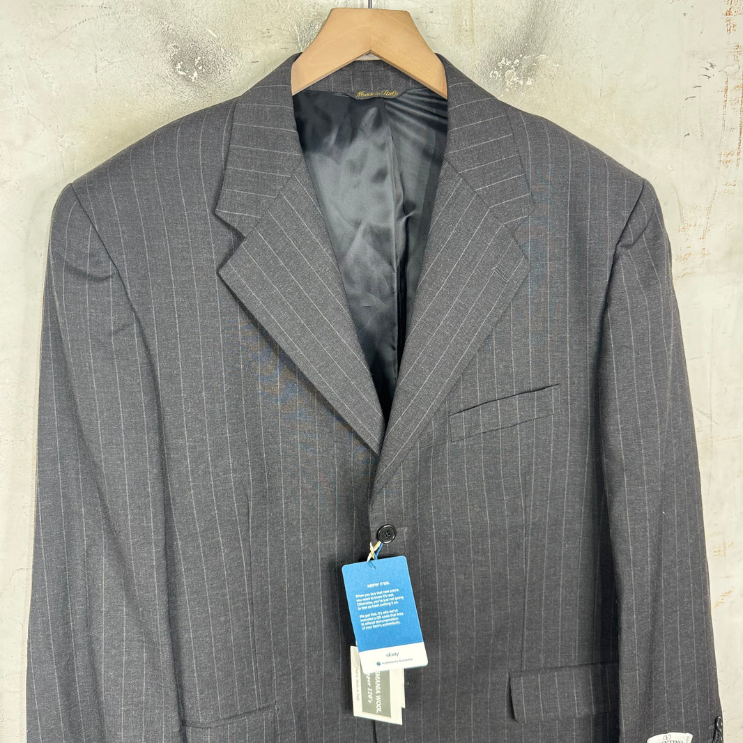 Valentino Grey Pinstripe Suit Set
