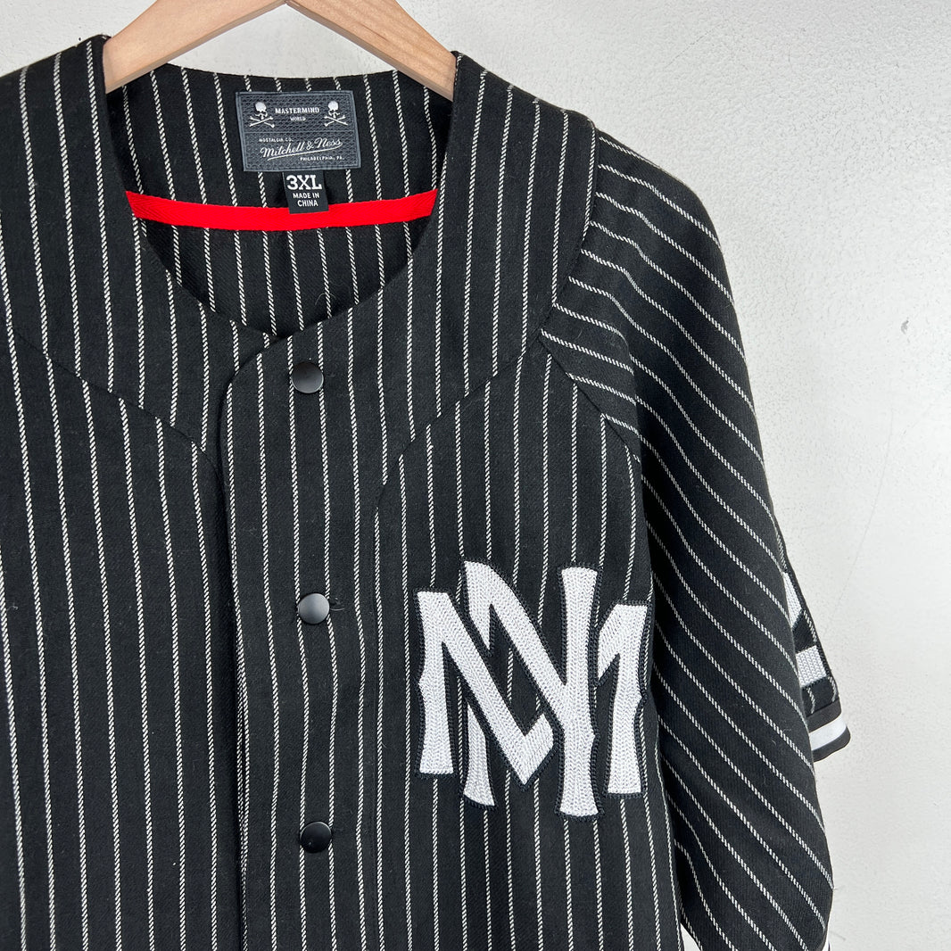 Mastermind Mitchell & Ness Striped Baseball Jersey