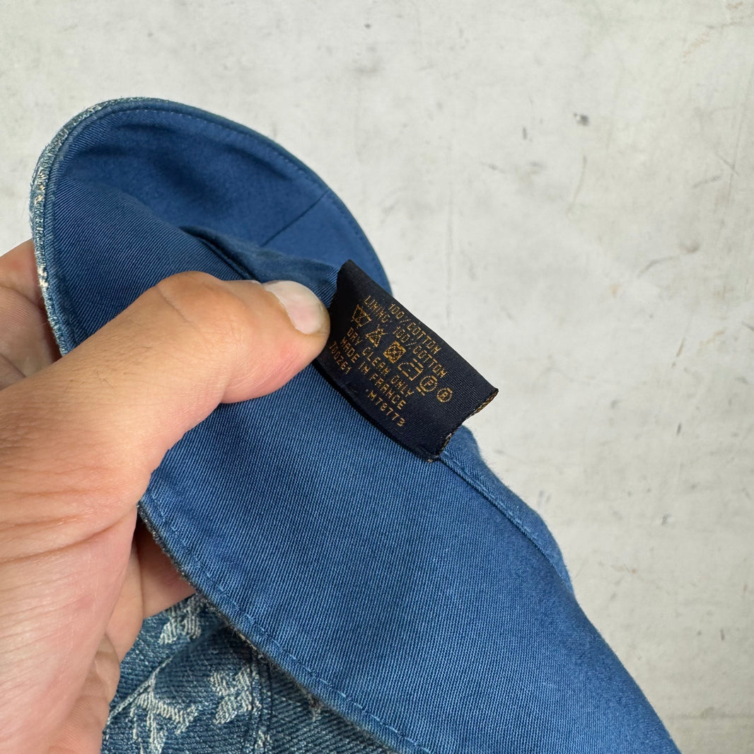 Louis Vuitton Reversible Denim Monogram Bucket Hat