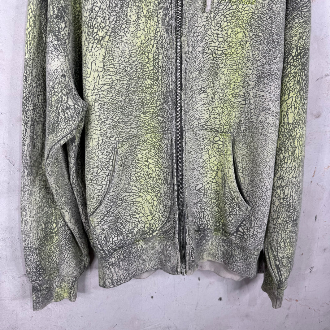 Supreme Cracked Printed Zip Hoodie