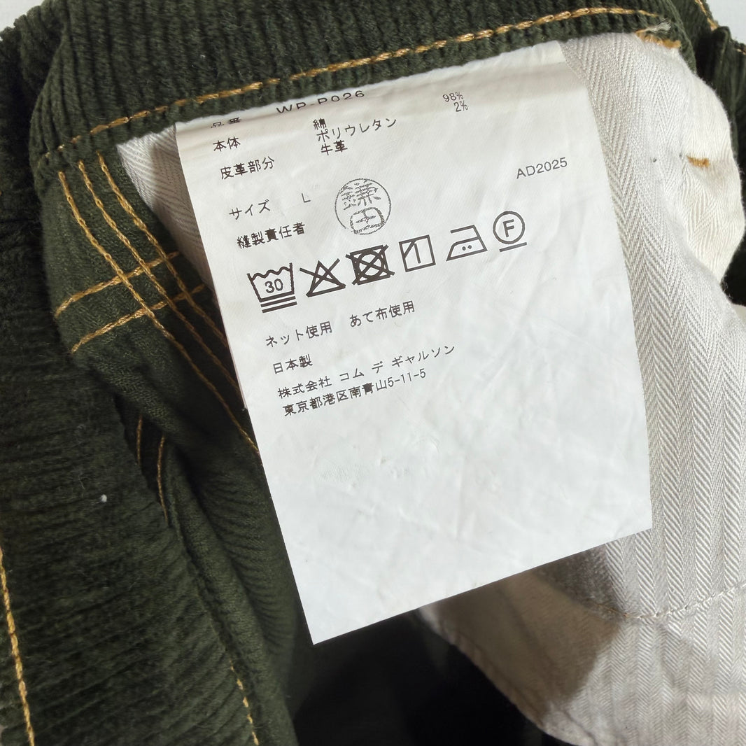 Junya Watanabe Leather Pocket Corduroy Pants