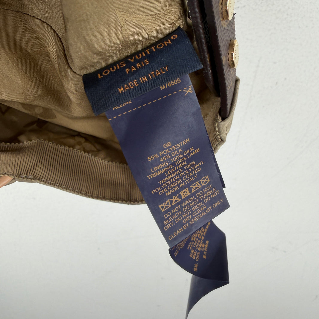 Louis Vuitton Monogram Leather Brim Hat