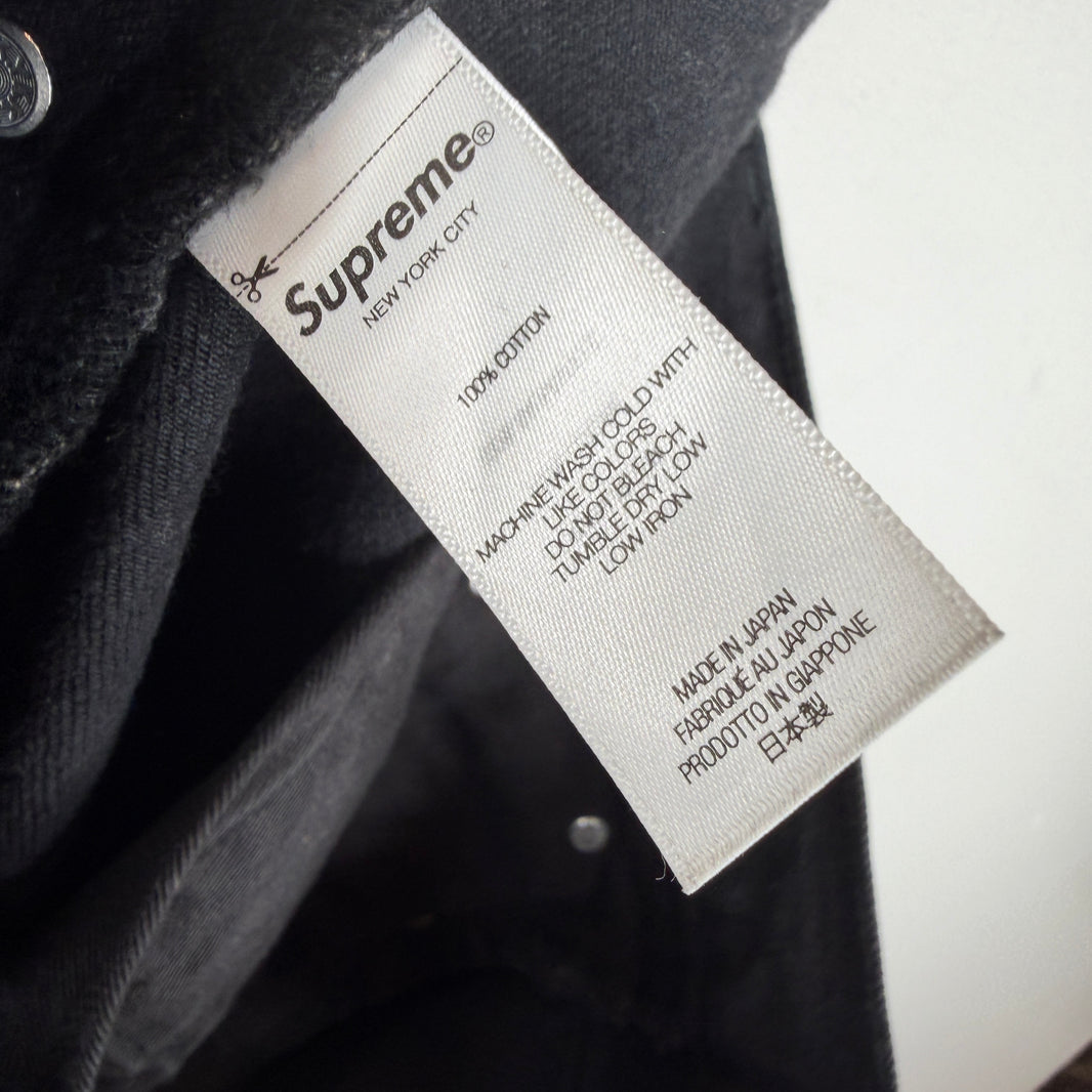 Supreme Black Wash Selvedge Star Jeans