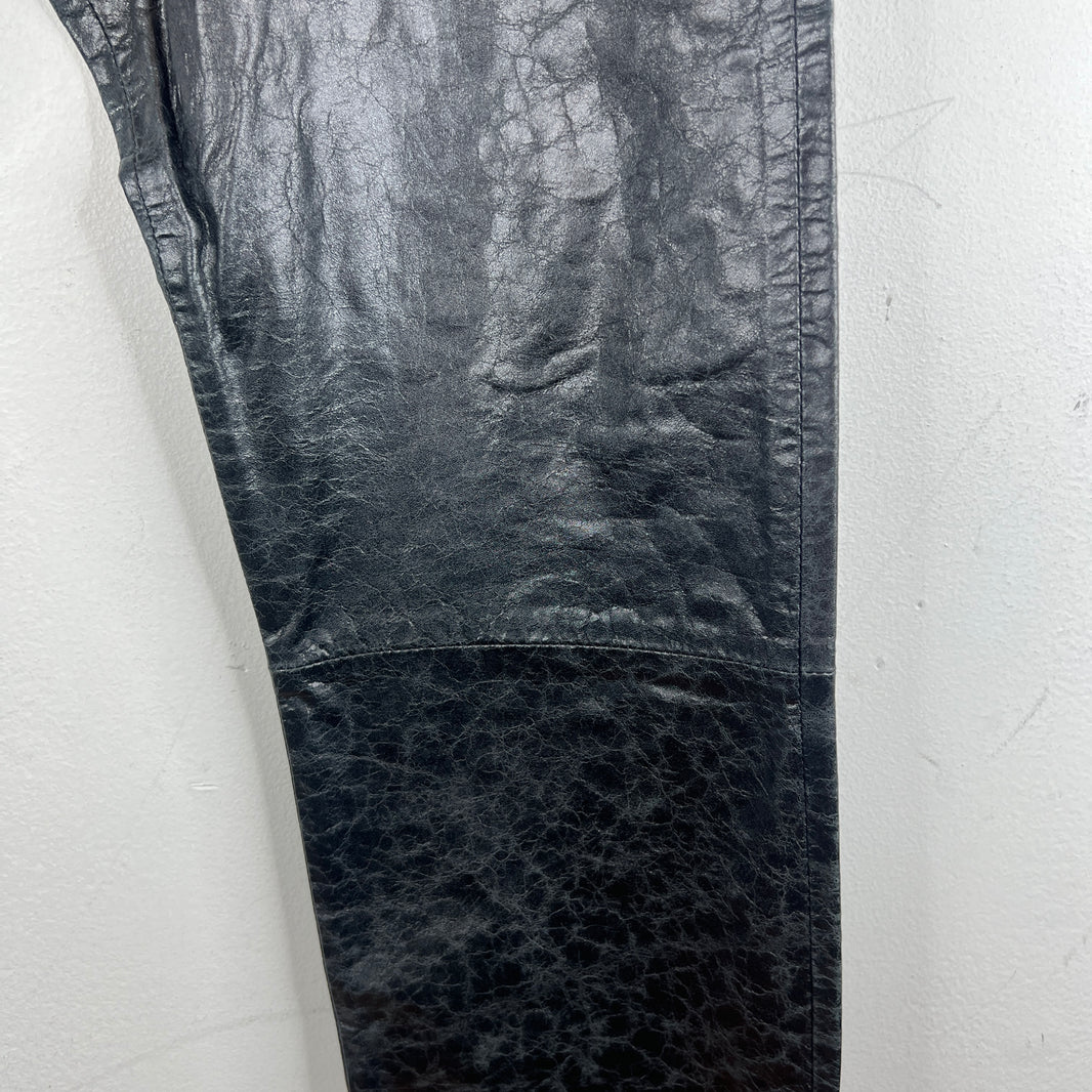 424 Paper Leather Jeans