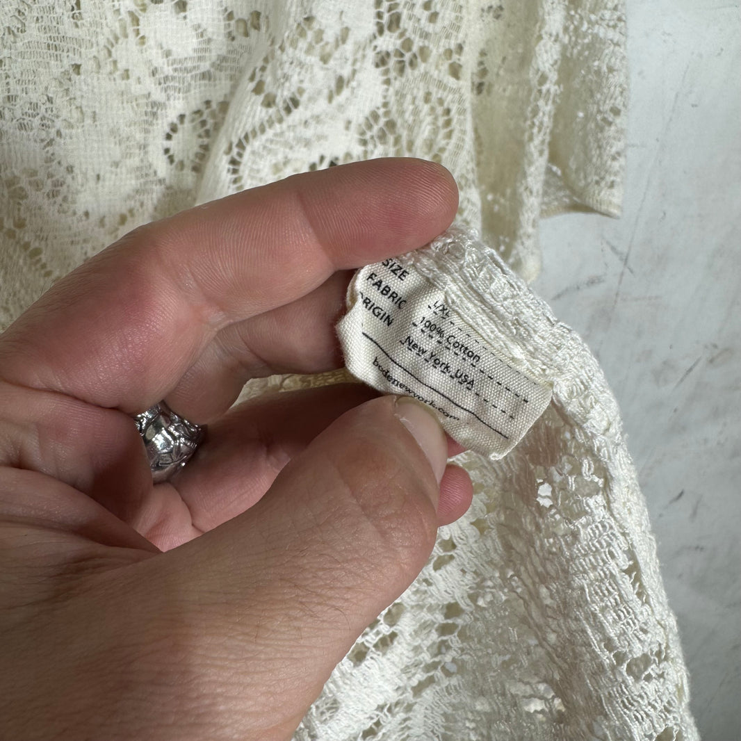 Bode Cream Lace Shirt