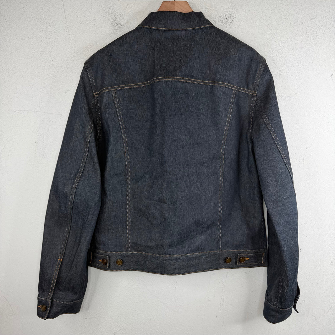 Saint Laurent Raw Denim Trucker Jacket