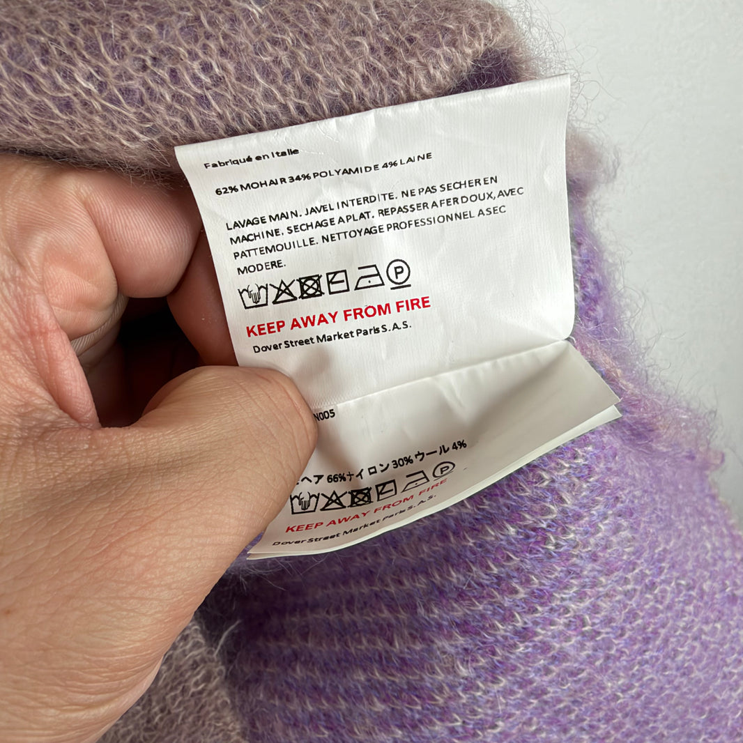 ERL Purple Gradient Knit Sweater