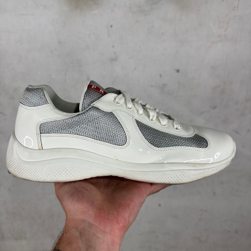 Prada White Patent Americas Cup