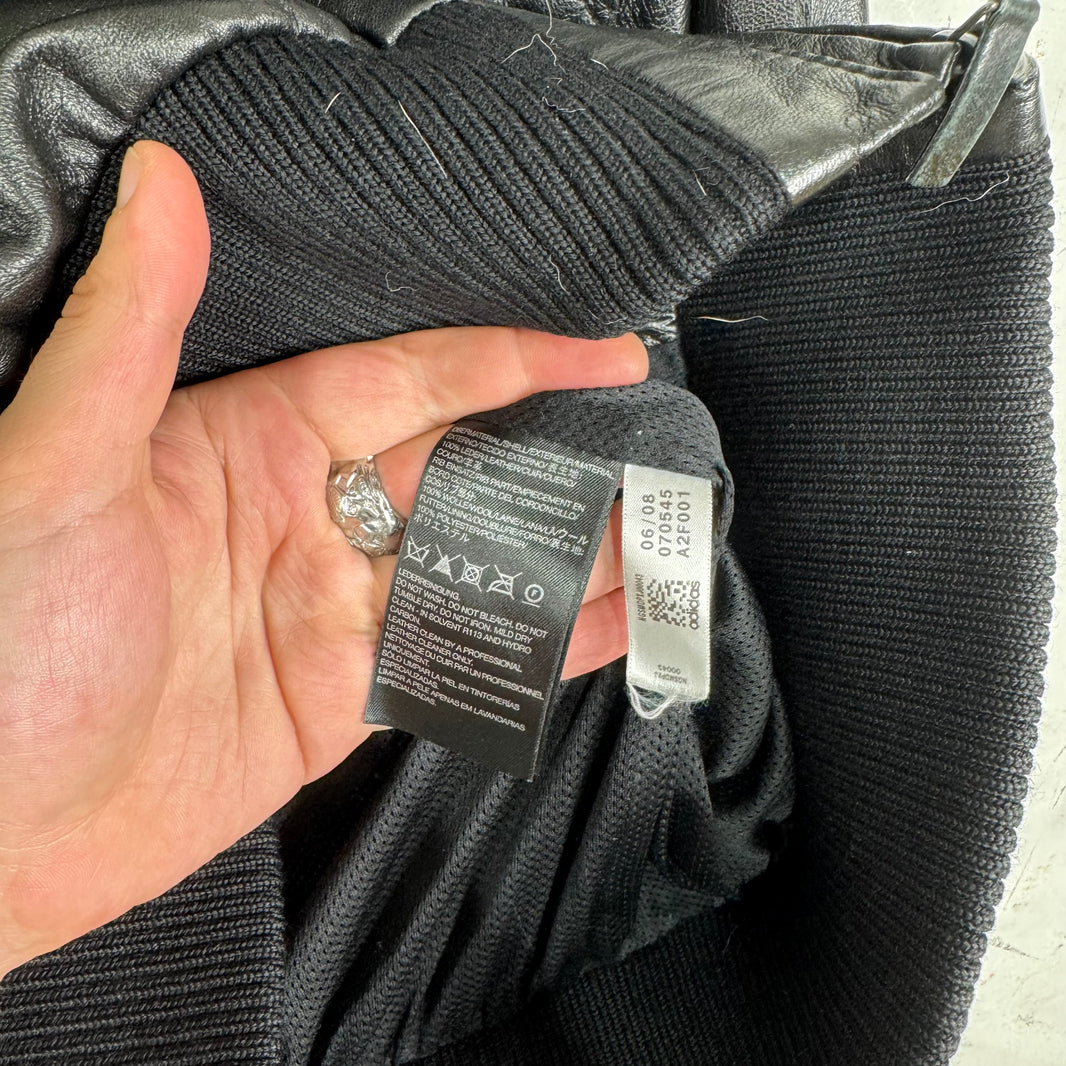 Y-3 Leather Padded Jacket