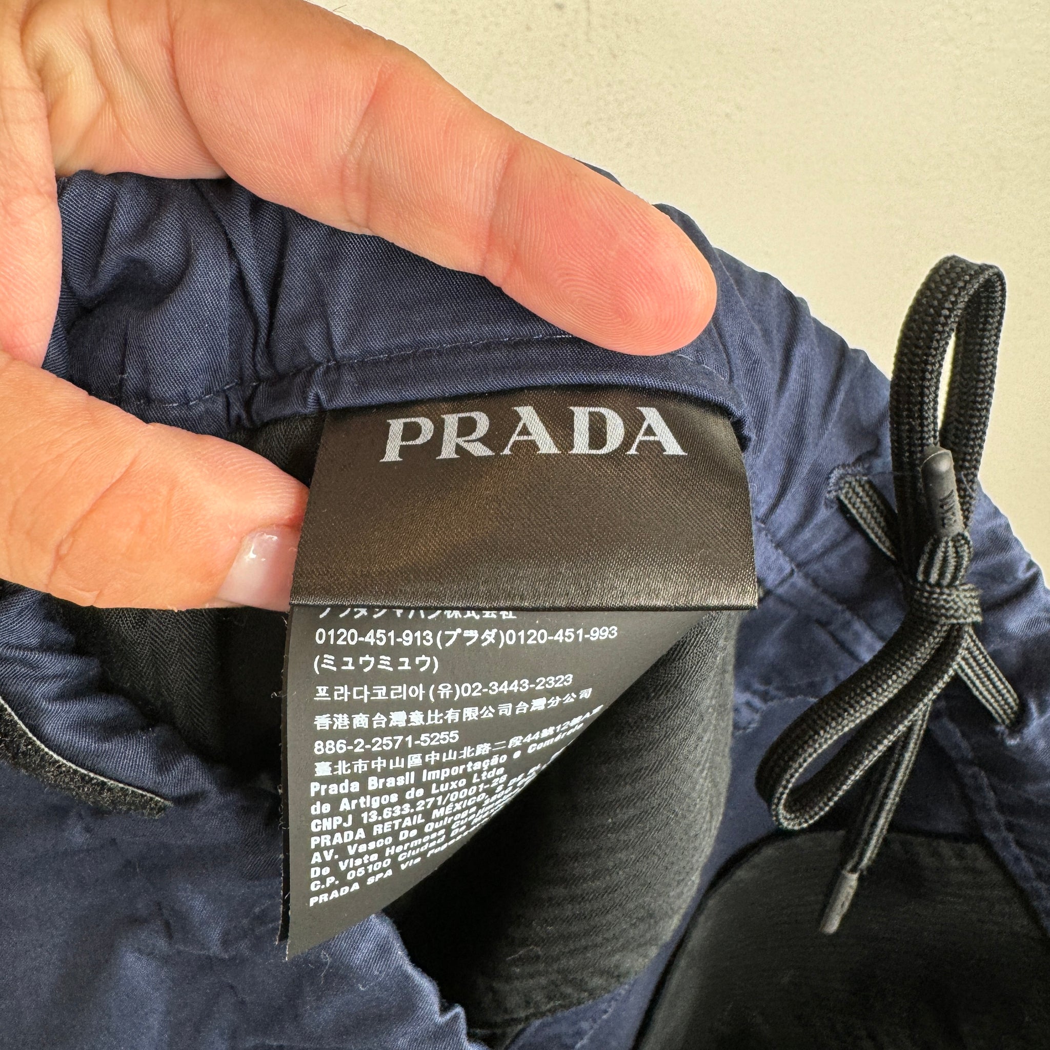 Prada Navy Chino Jogger