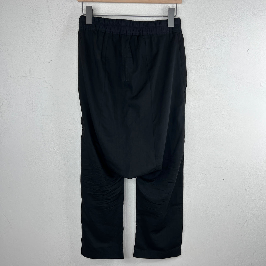 Rick Owens Vicious Wool Dropcrotch Drawstring Pants