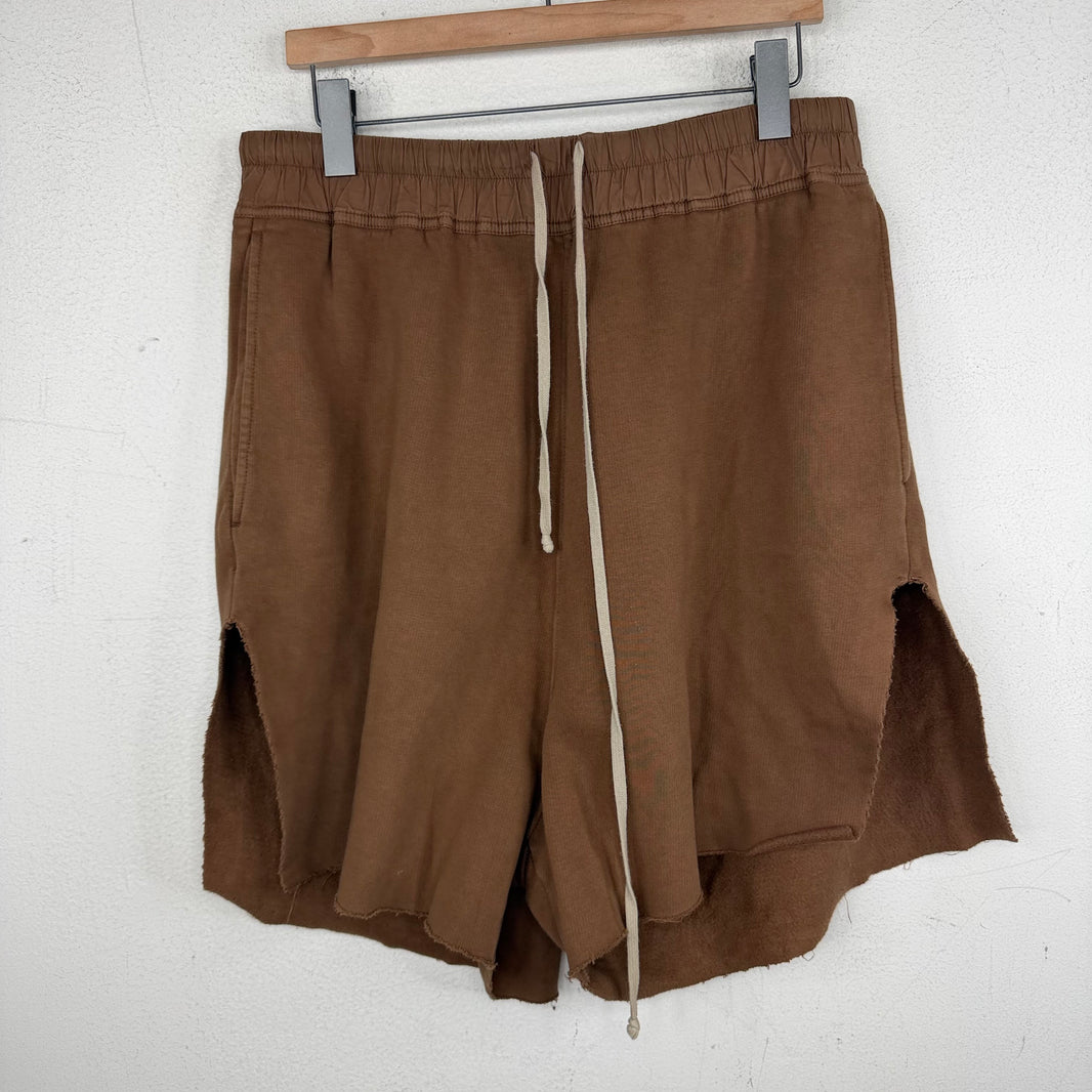 DRKSHDW Khaki Brown Felpa Long Boxer Shorts