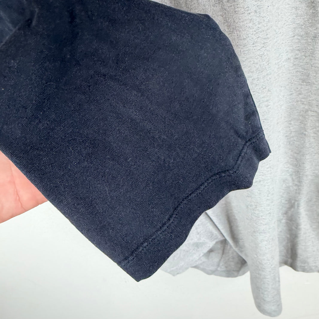 Margiela Navy/Gray Baseball Raglan T-Shirt