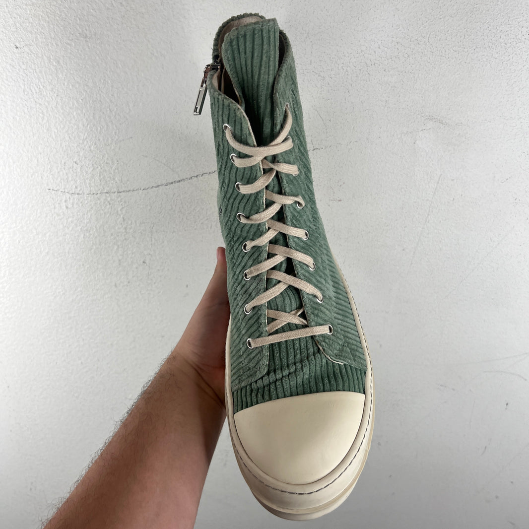 DRKSHDW Blue Corduroy Ramone Sneakers